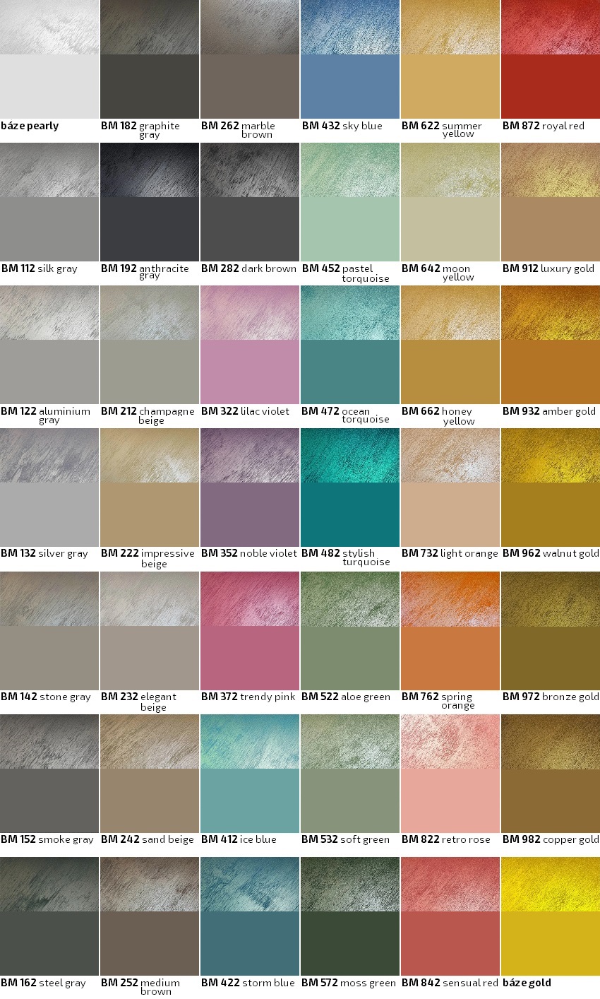 Brillant 100-METALLICO vzorník